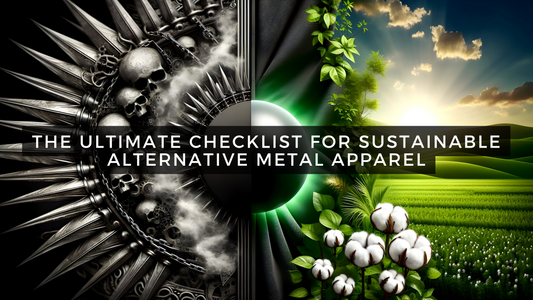 Guide to eco-conscious alternative style featuring sustainable metal apparel and nature elements
