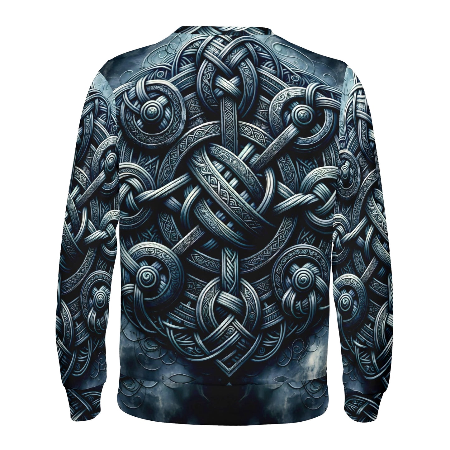 Argent Knotwork – Cotton Terry Sweatshirt | Loud and Lethal