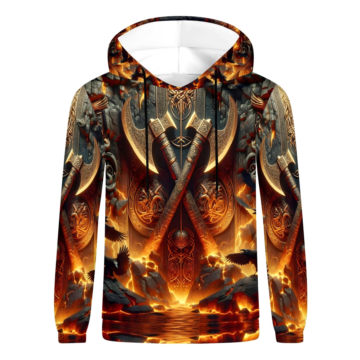 Axes of the Aesir Poly French Terry Hoodie by Loud and Lethal