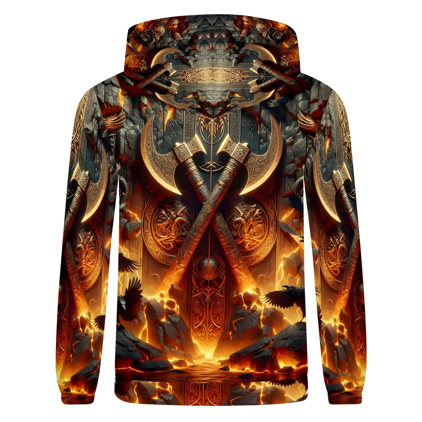 Axes of the Aesir Poly French Terry Hoodie by Loud and Lethal