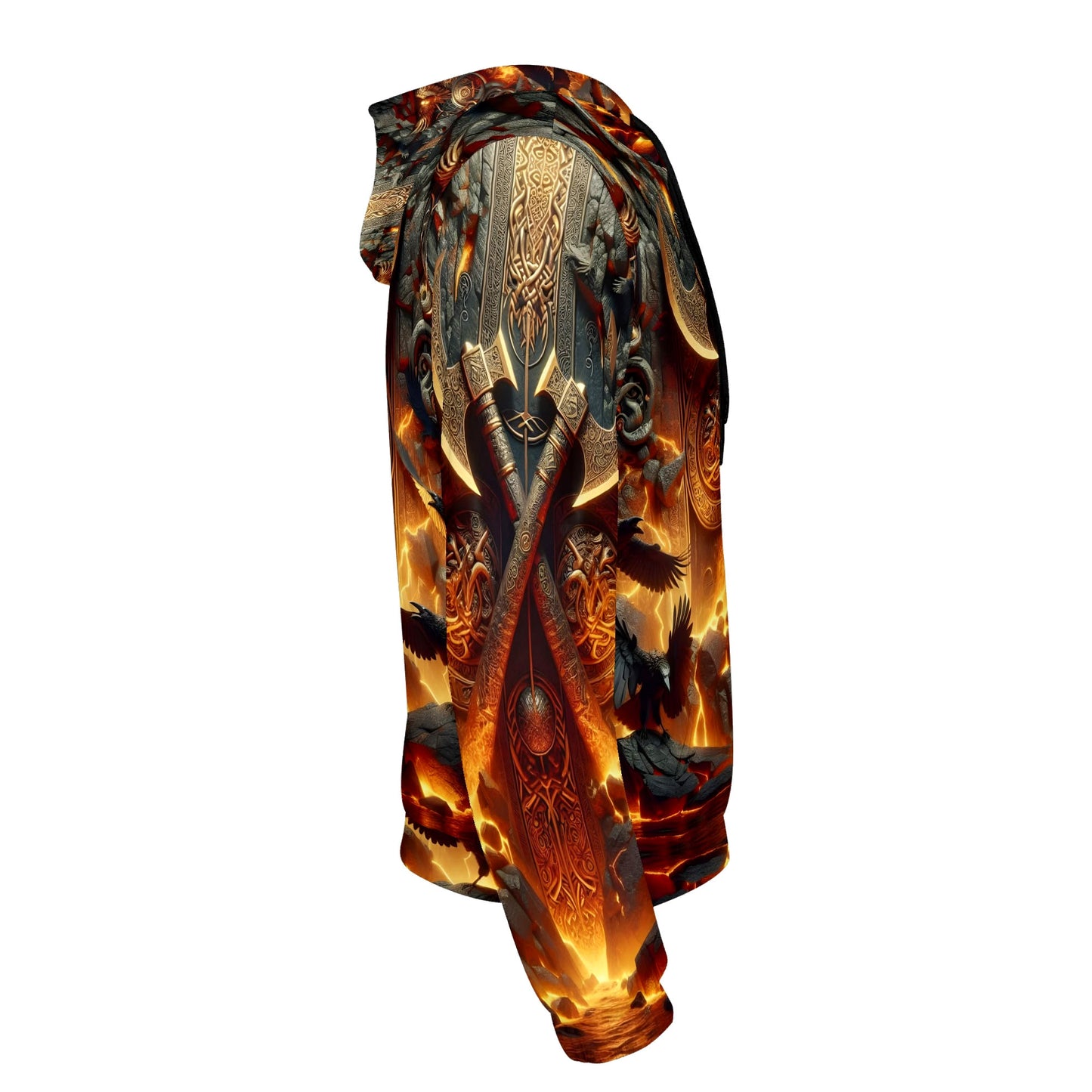 Axes of the Aesir Poly French Terry Hoodie by Loud and Lethal