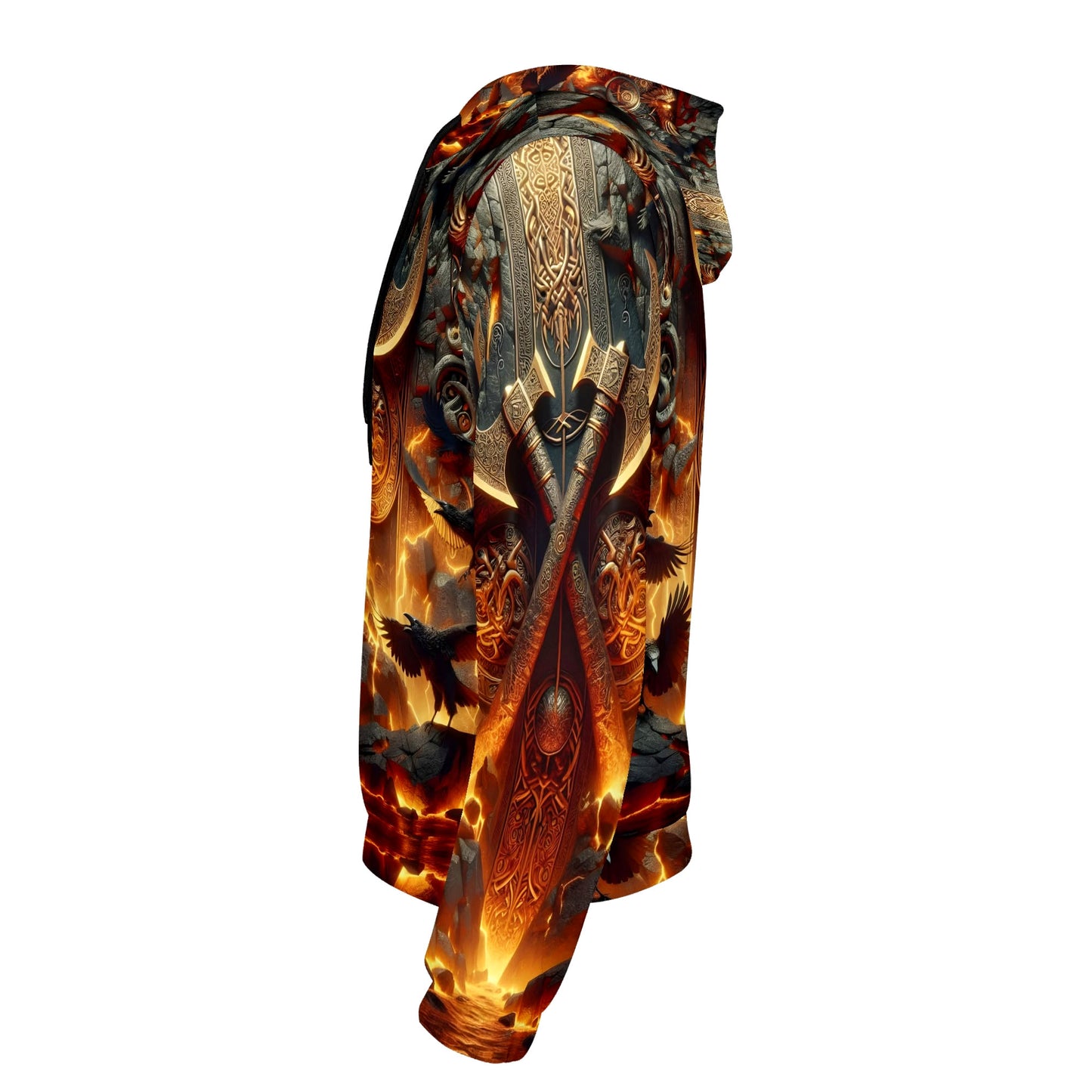 Axes of the Aesir Poly French Terry Hoodie by Loud and Lethal