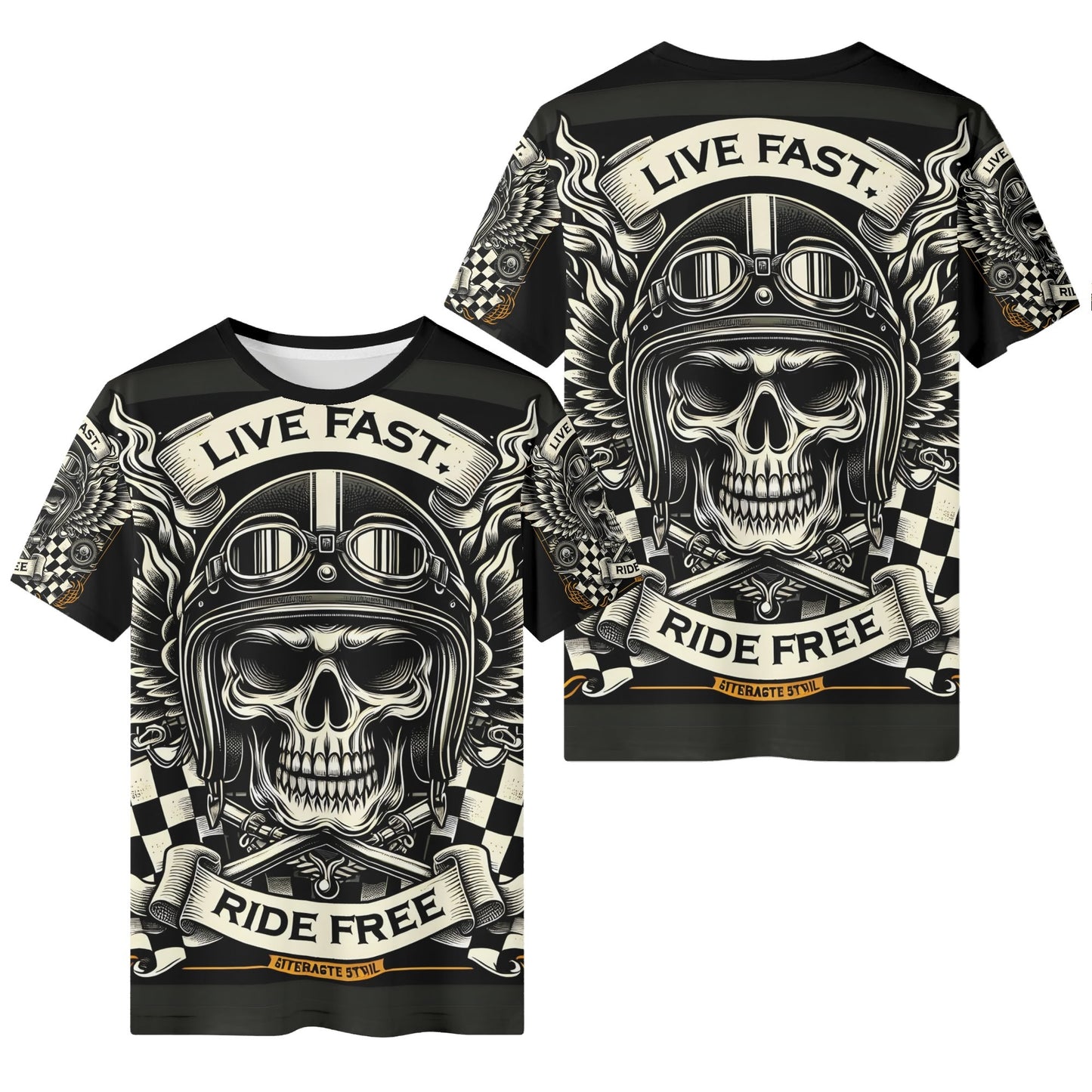 Bikers Oath Lycra Kids T-Shirt By Loud and Lethal
