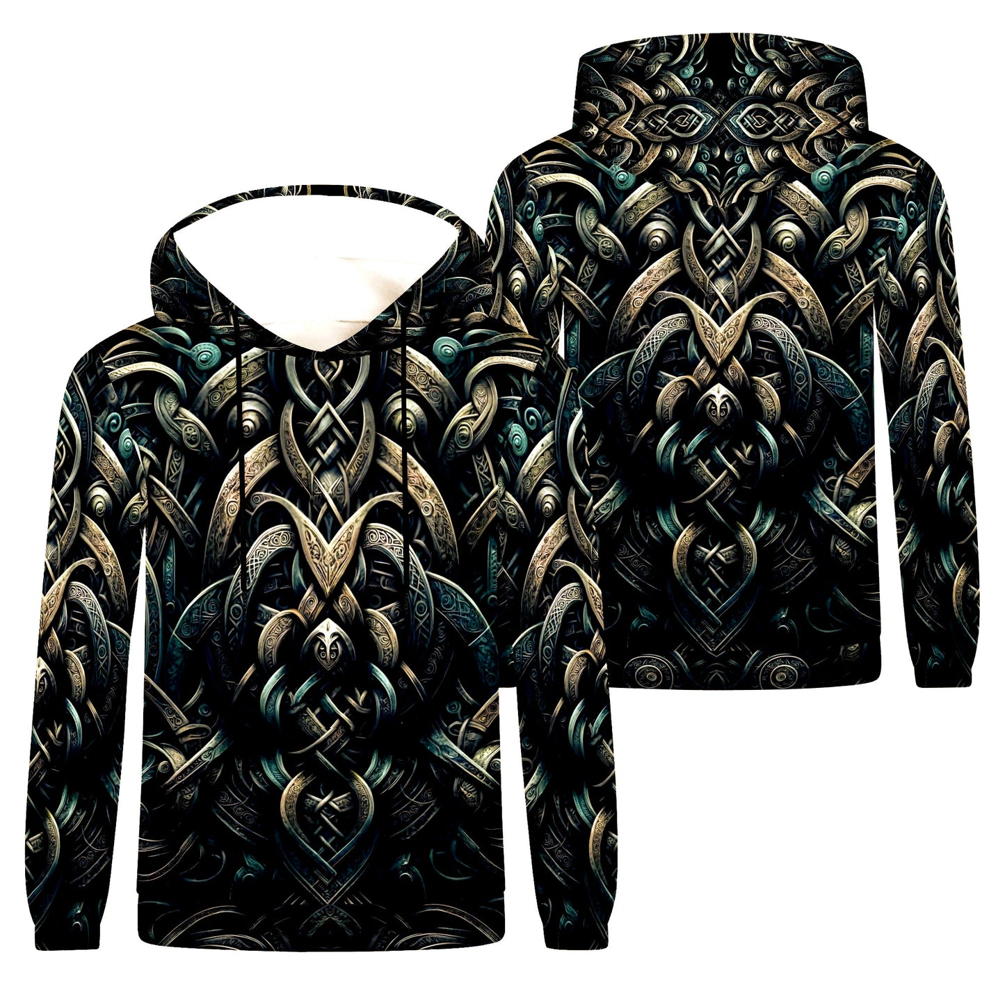 Celtic Dreamscape Poly French Terry Hoodie | Loud and Lethal