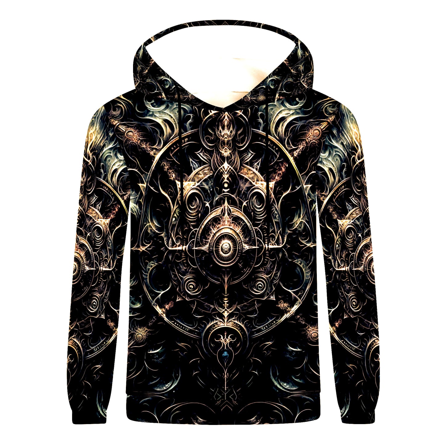 Occult Spiral Poly French Terry Hoodie | Loud & Lethal