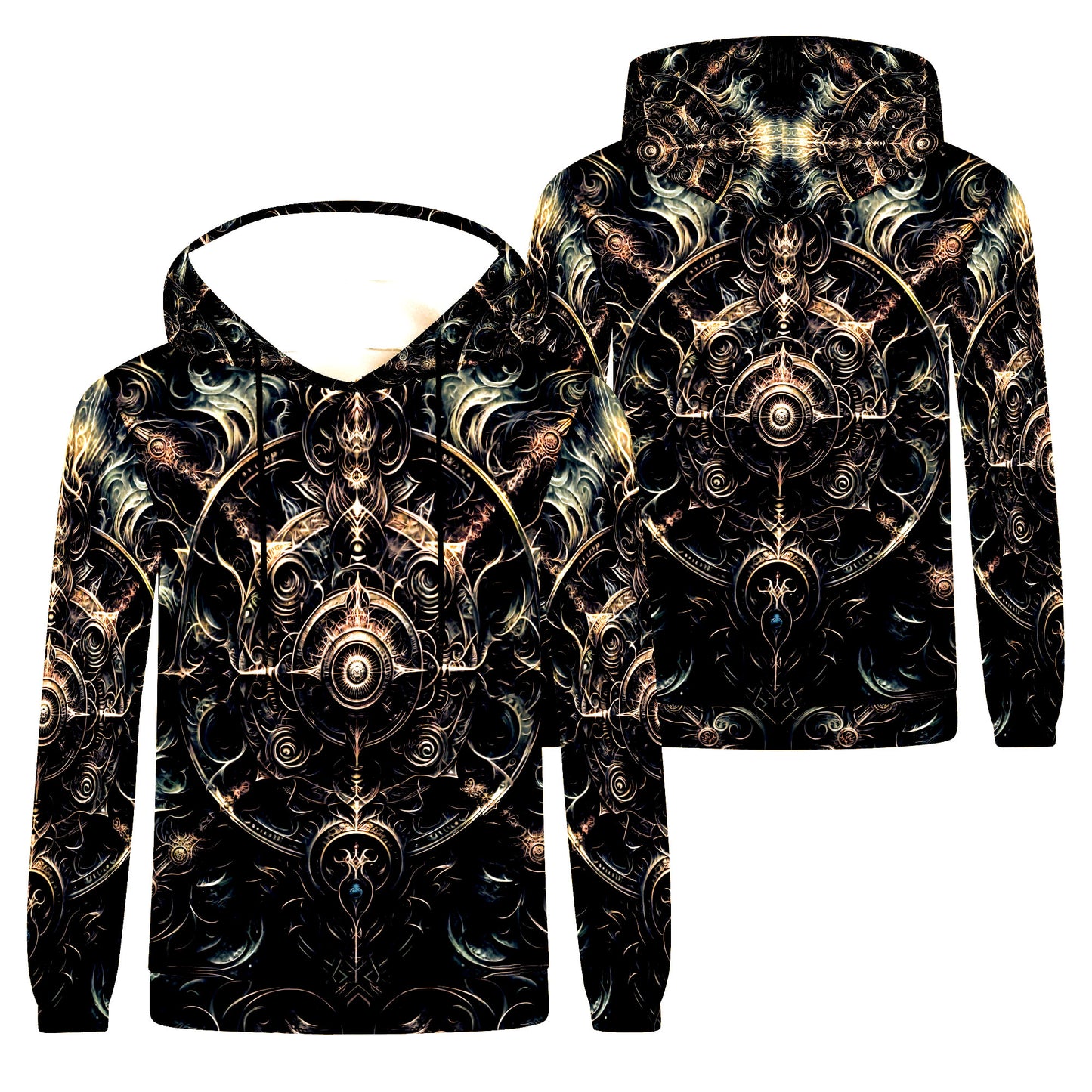 Occult Spiral Poly French Terry Hoodie | Loud & Lethal