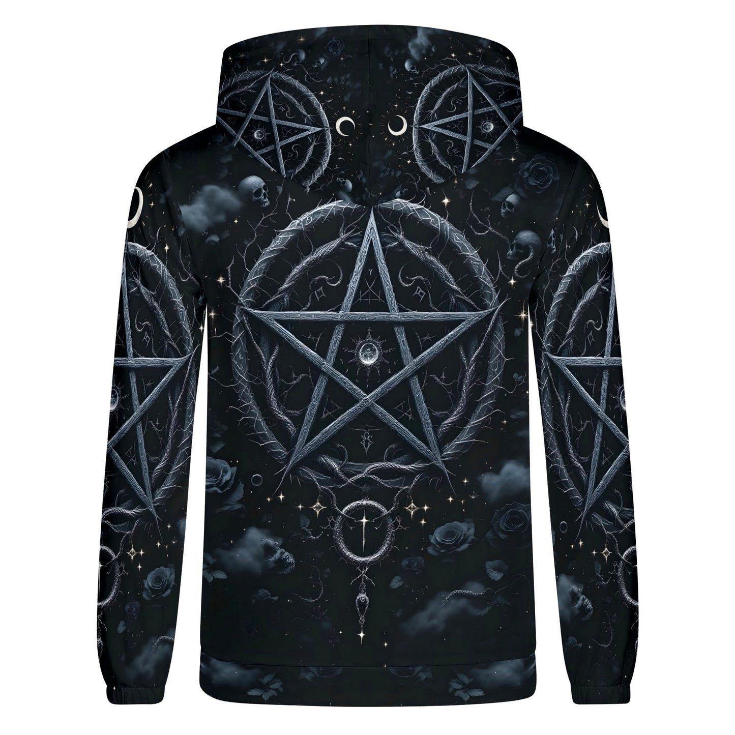 Pentagram of Shadows – Poly French Terry Hoodie by Loud and Lethal