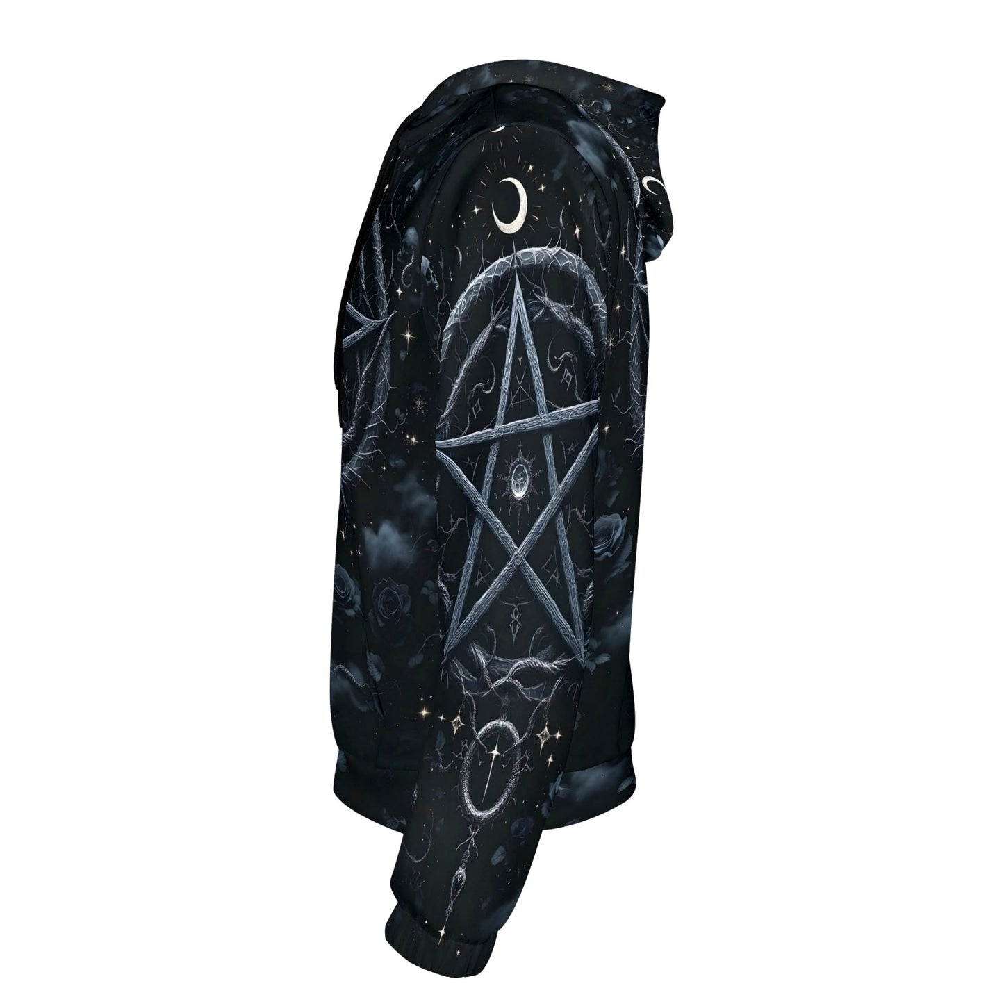 Pentagram of Shadows – Poly French Terry Hoodie by Loud and Lethal