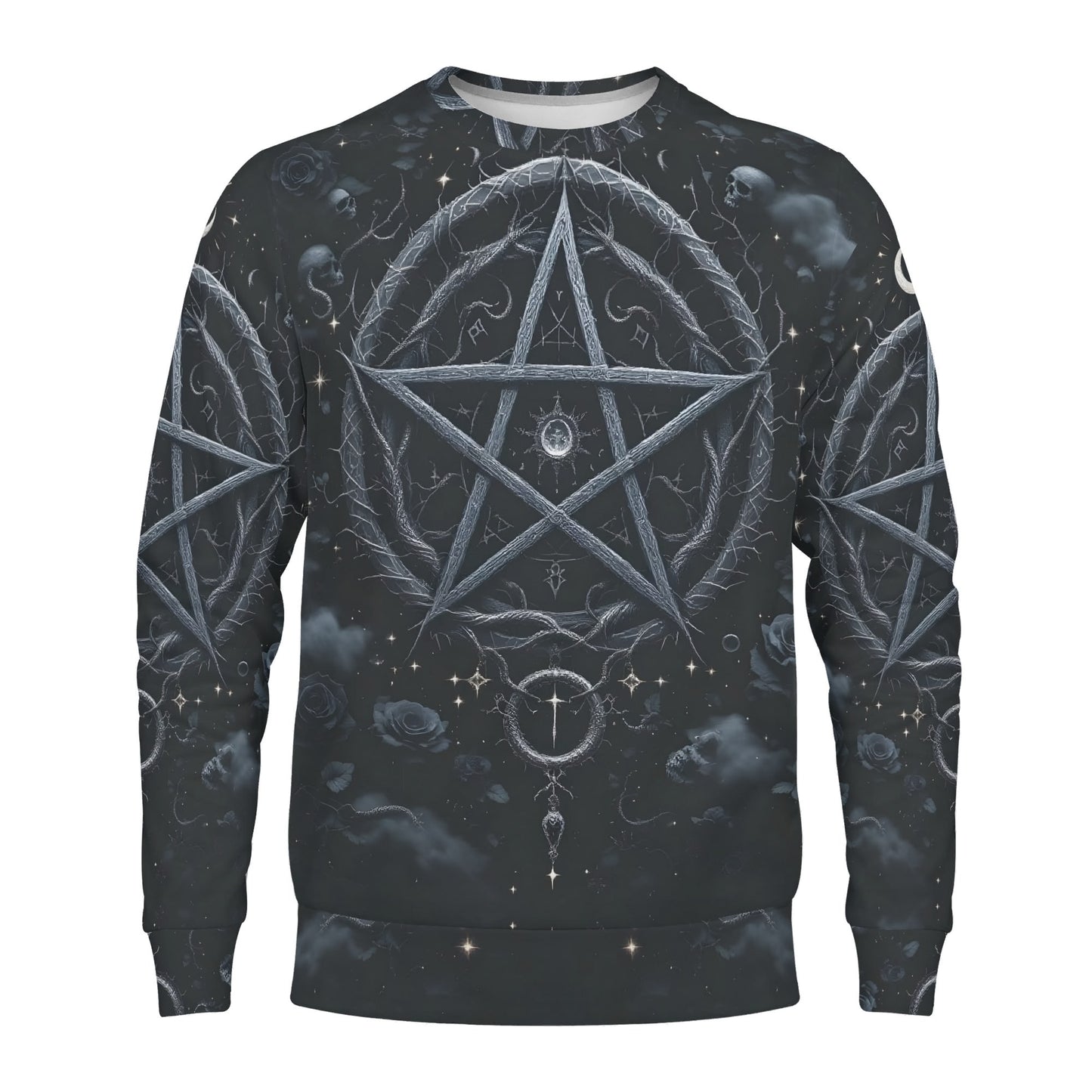 Pentagram of Shadows – Cotton Terry Sweatshirt | Loud and Lethal