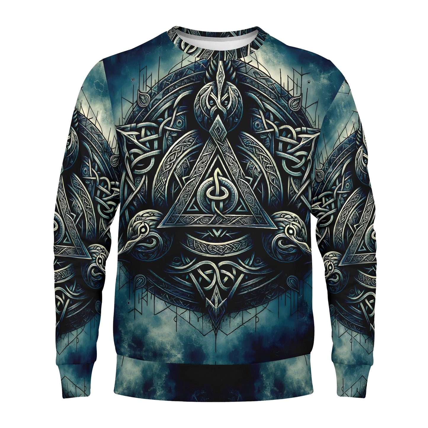 The Valknut Circle – Poly French Terry Sweatshirt | Loud and Lethal