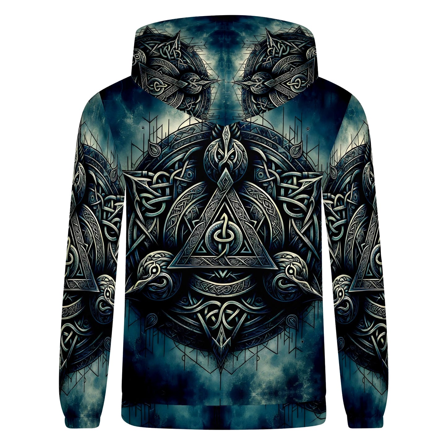 The Valknut Circle – Poly French Terry Hoodie by Loud and Lethal