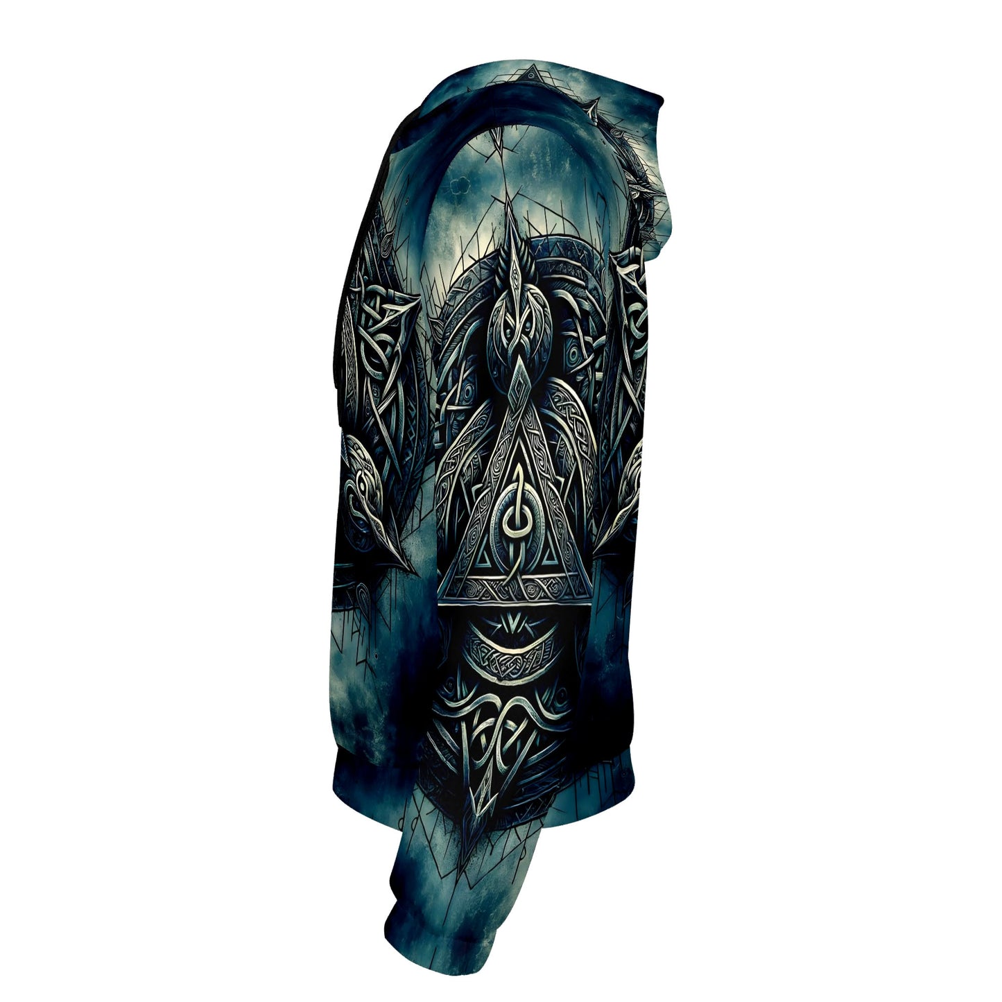 The Valknut Circle – Poly French Terry Hoodie by Loud and Lethal