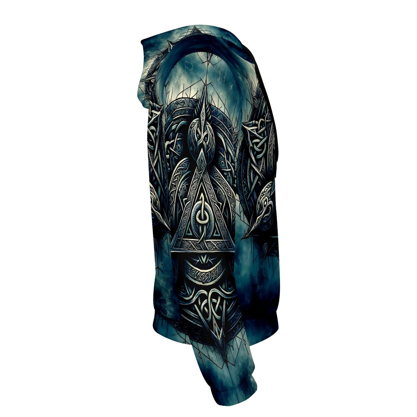 The Valknut Circle – Poly French Terry Hoodie by Loud and Lethal