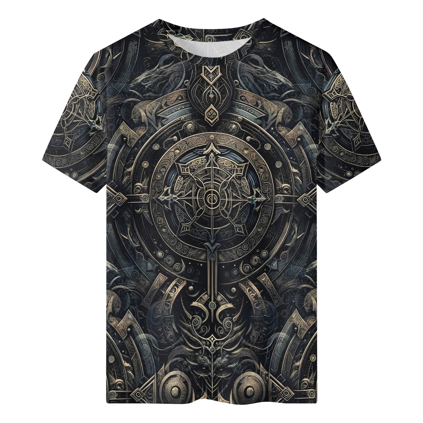 Loud and Lethal Chronicles of the Ether Lycra T-SHIRT with intricate dark fantasy mechanical design