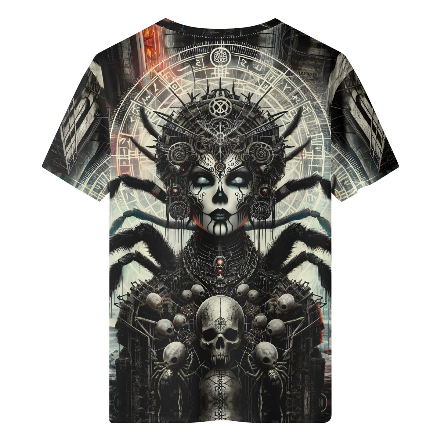 Loud and Lethal Mythical Monsters Arachne Organic Cotton T-Shirt featuring dark spider queen design