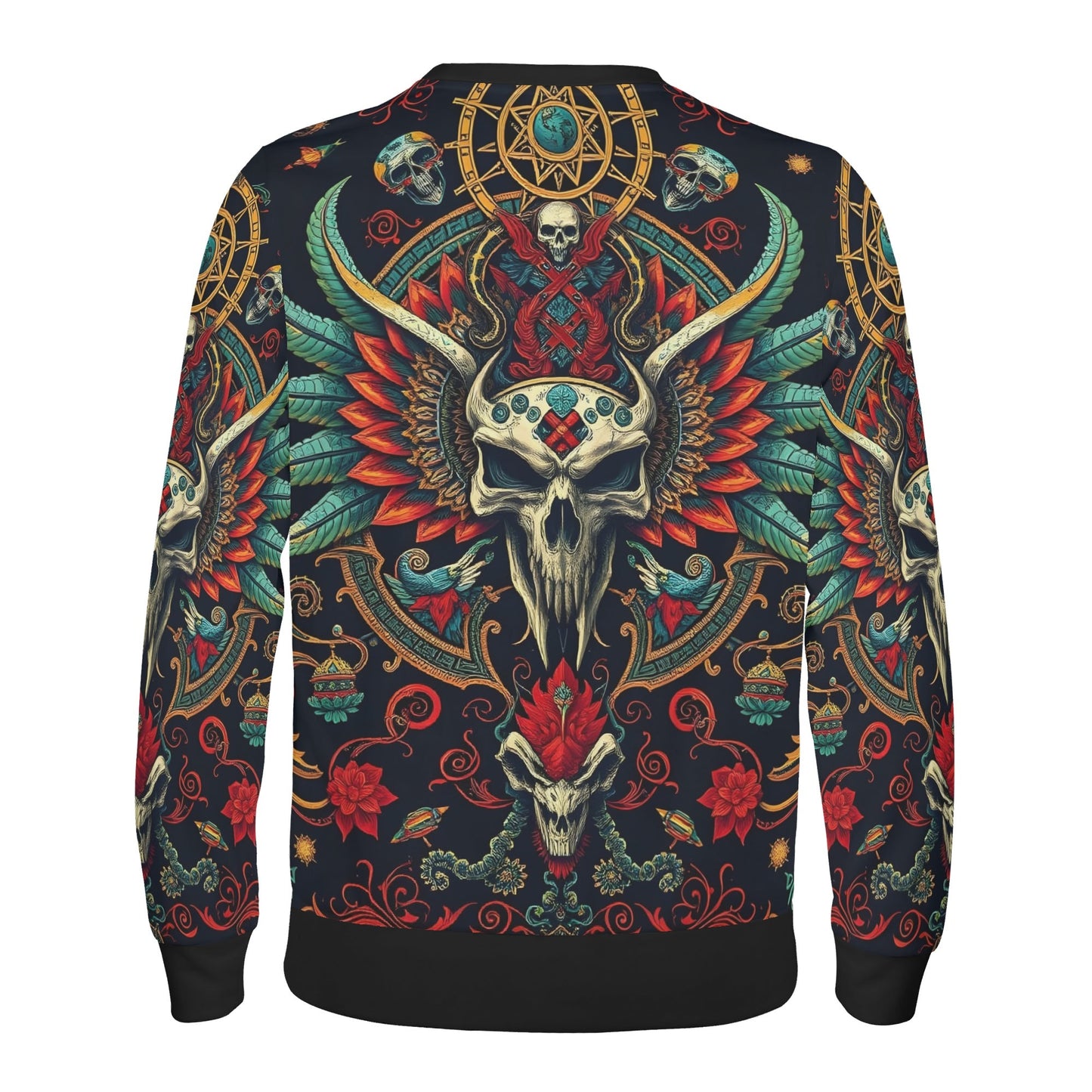 Flourish of Rebellion Limited Edition Poly French Terry Sweatshirt by Loud and Lethal unisex winged skull design