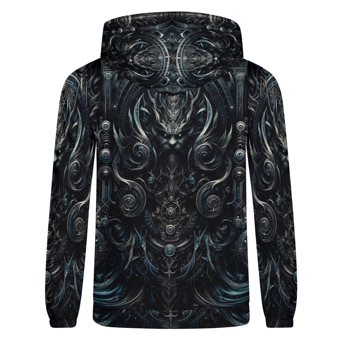 Loud and Lethal Sigil of Shadows Cotton Terry Hoodie unisex black detailed fantasy design