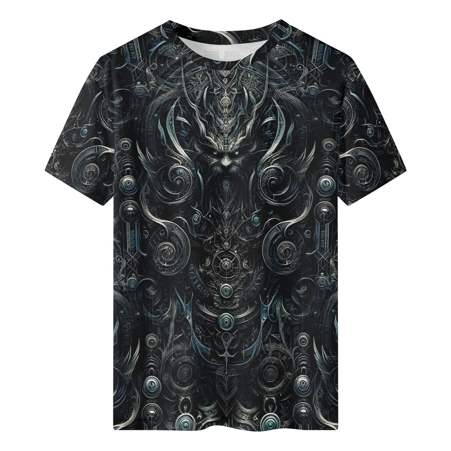 Loud and Lethal Sigil Of Shadows Lycra T-Shirt with dark intricate fantasy design for unisex