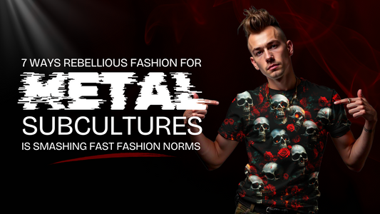 Men proudly wearing Rebellious Fashion for Metal Subcultures