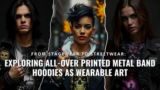 All-Over Printed Metal Band Hoodies As Wearable Art