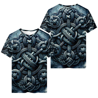 Argent Knotwork 100 Cotton Kids T-Shirt – Loud and Lethal