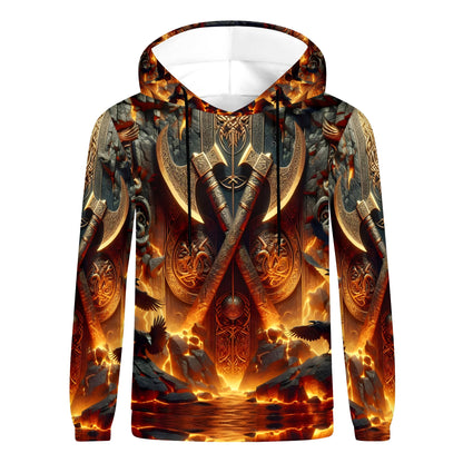 Axes of the Aesir Poly French Terry Hoodie by Loud and Lethal