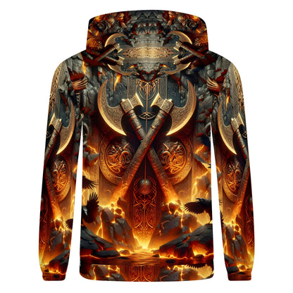 Axes of the Aesir Poly French Terry Hoodie by Loud and Lethal