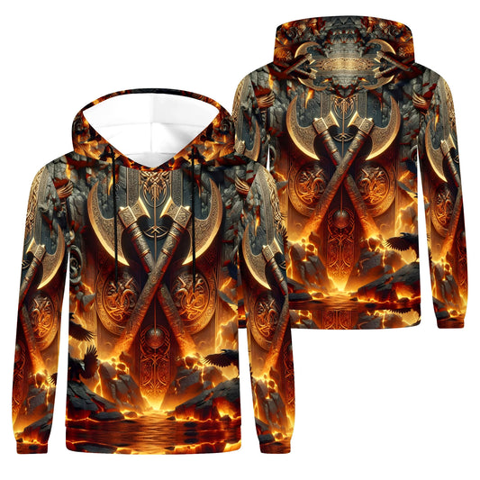 Axes of the Aesir Poly French Terry Hoodie by Loud and Lethal