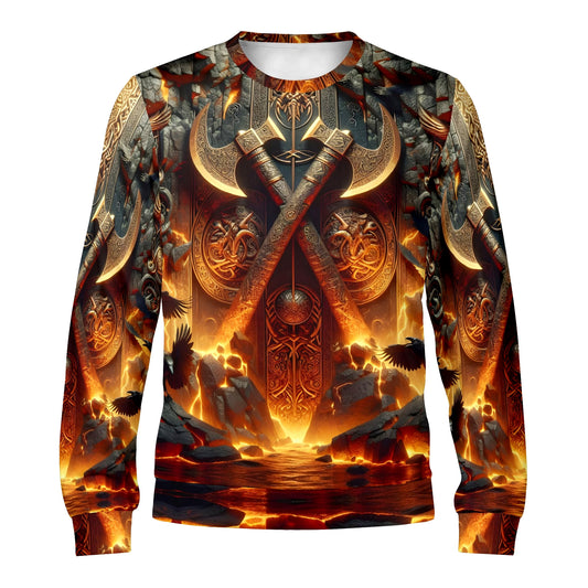 Axes of the Aesir – Poly French Terry Sweatshirt by Loud and Lethal
