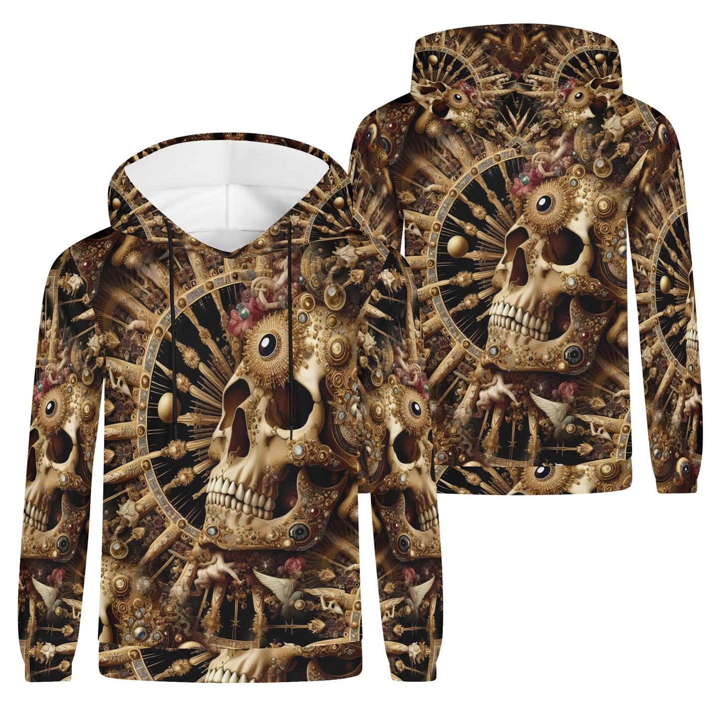 Baroque Bliss – Unisex Hoodie: A Cosmic Fusion of Art and Rebellion