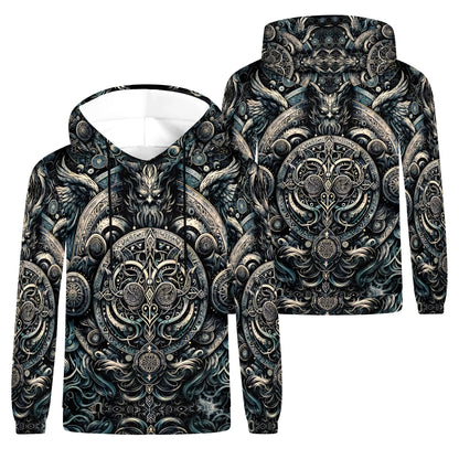 Between Wing and Silence Poly French Terry Hoodie by Loud and Lethal