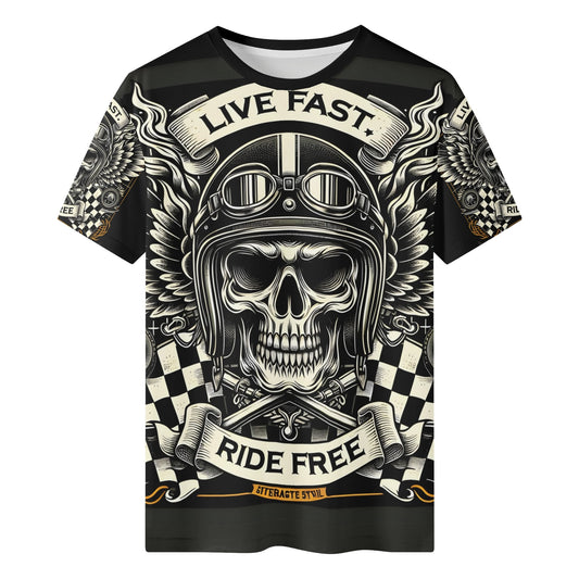 Bikers Oath Lycra Kids T-Shirt By Loud and Lethal