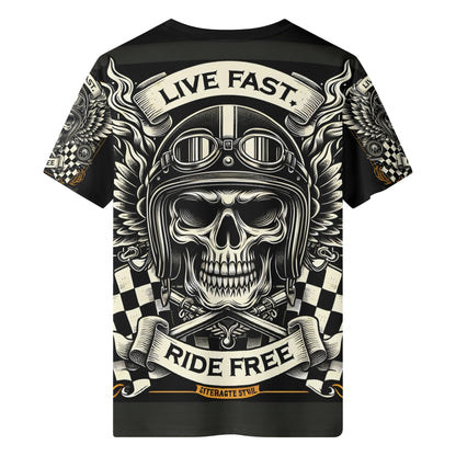 Bikers Oath Lycra Kids T-Shirt By Loud and Lethal