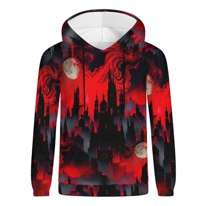 Blood Moon Rising Unisex Hoodie – Darkness, Mystery & Rebellion