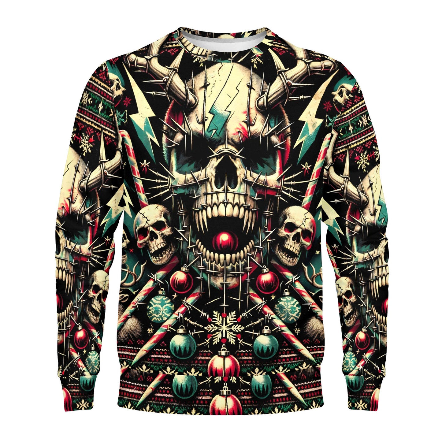 Bone Noel – Cotton Terry Christmas Sweatshirt by Loud & Lethal