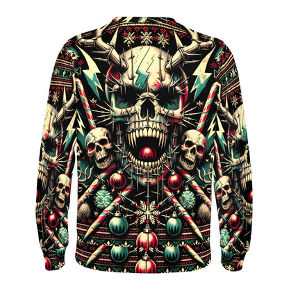 Bone Noel – Cotton Terry Christmas Sweatshirt by Loud & Lethal