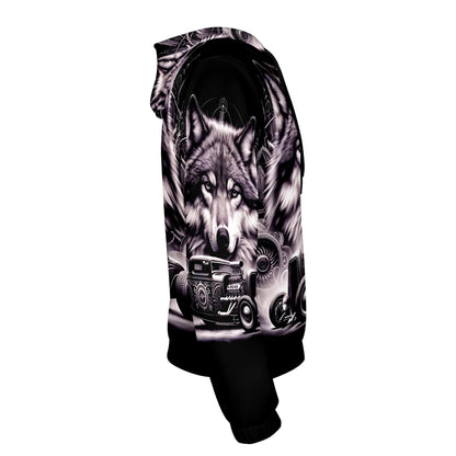 Born to Roam Poly French Terry Hoodie by Loud and Lethal