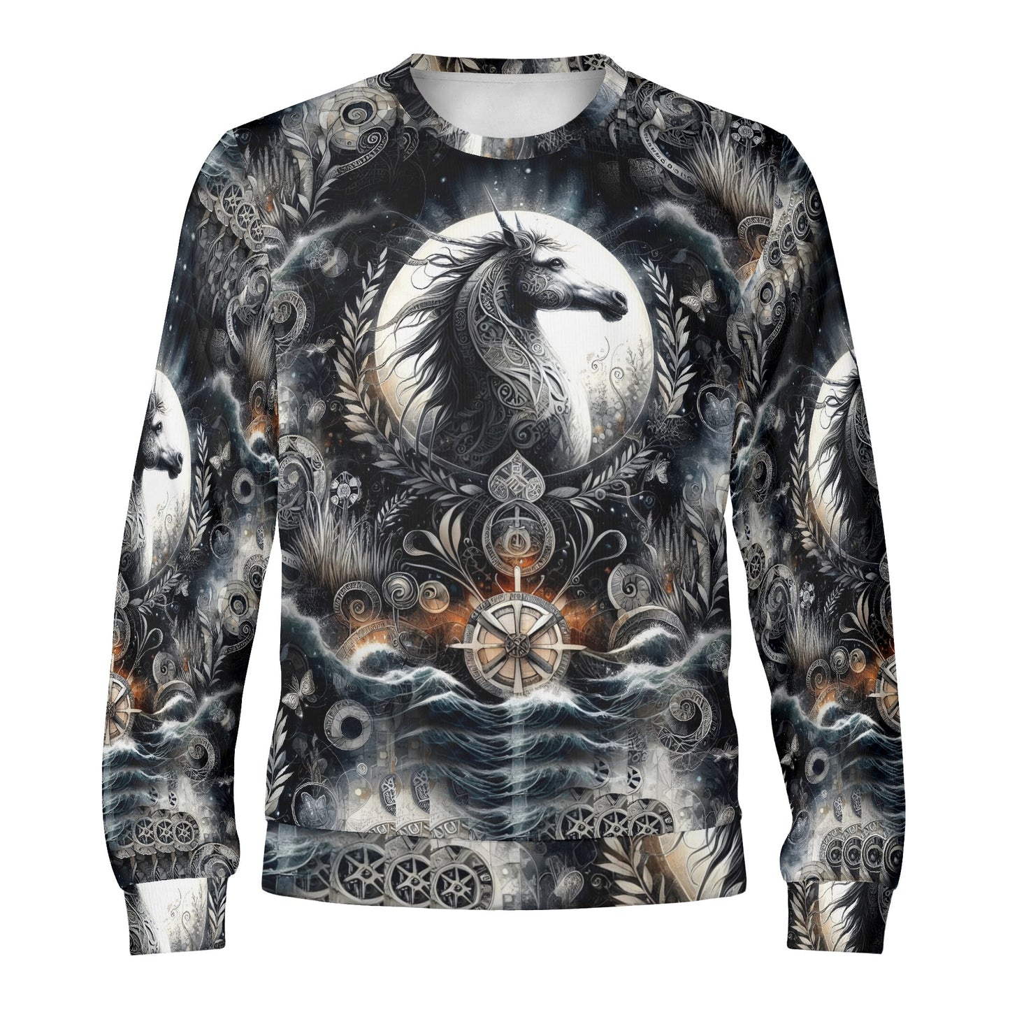 Celestial Charger – Unisex Sweater: Embrace the Mythical Edge