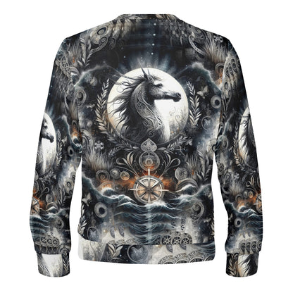 Celestial Charger – Unisex Sweater: Embrace the Mythical Edge