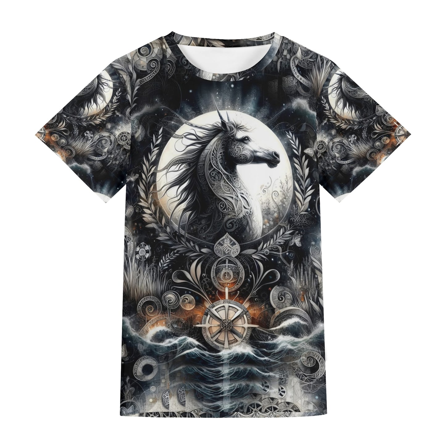 Celestial Charger – Unisex T-Shirt - where mythology, artistry, and bold fashion collide