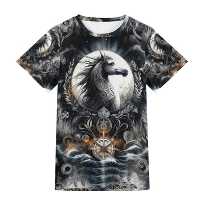 Celestial Charger – Unisex T-Shirt - where mythology, artistry, and bold fashion collide