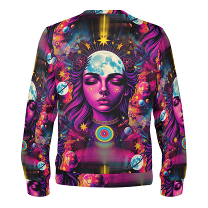 Celestial Chic – Unisex Sweater: Mystical Cosmos Meets Edgy Fashion