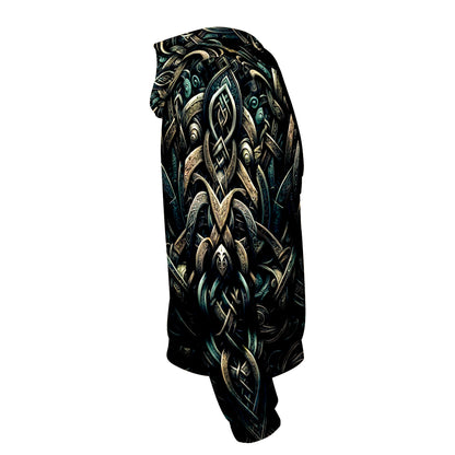 Celtic Dreamscape Poly French Terry Hoodie | Loud and Lethal