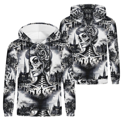 Cemetery Siren - Unisex Hoodie – A Hauntingly Beautiful Gothic Masterpiece