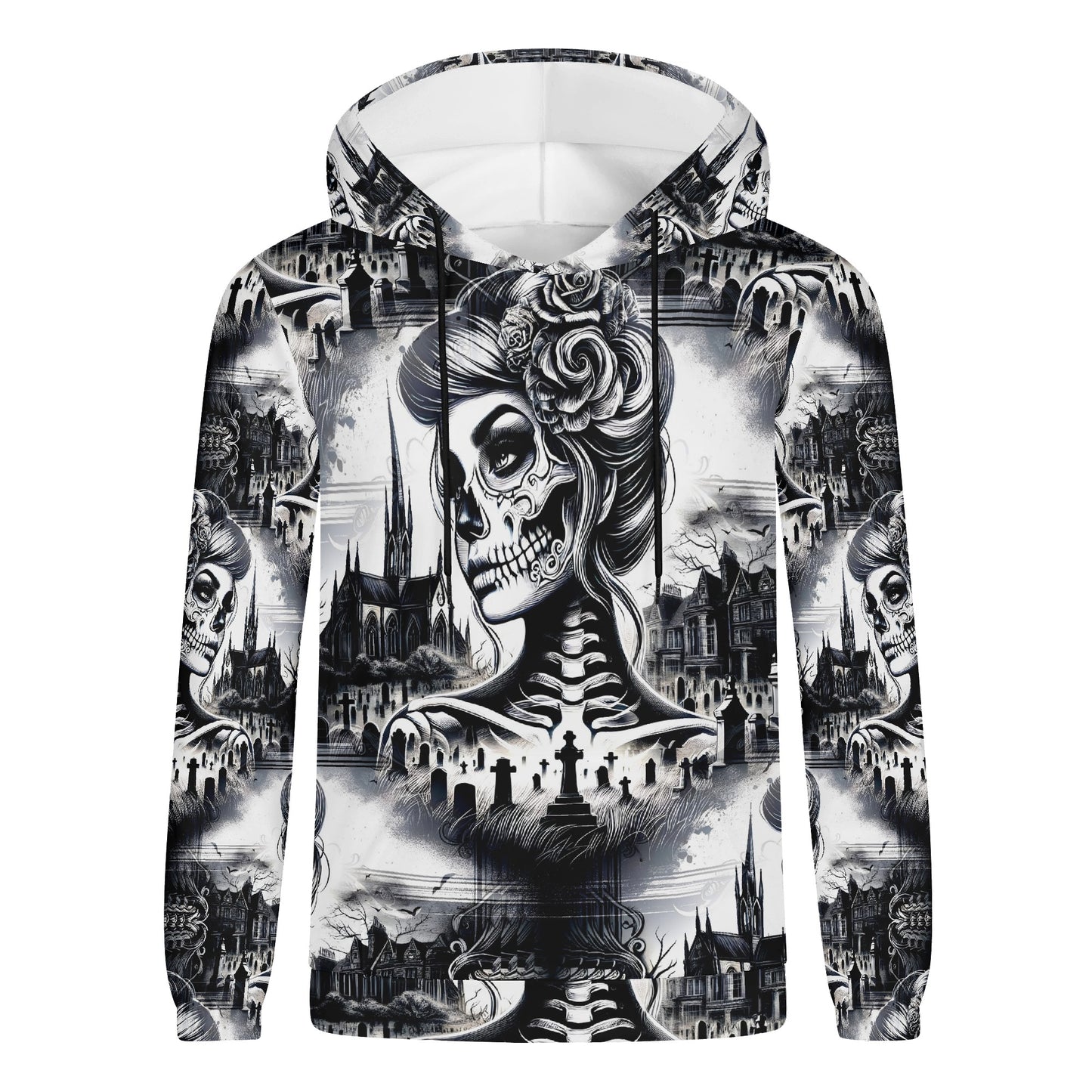 Cemetery Siren - Unisex Hoodie – A Hauntingly Beautiful Gothic Masterpiece