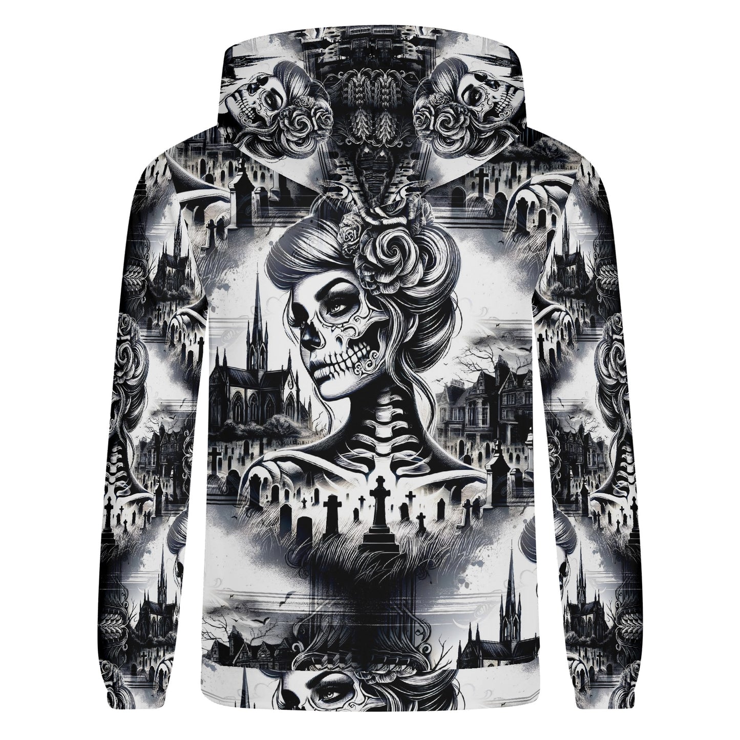 Cemetery Siren - Unisex Hoodie – A Hauntingly Beautiful Gothic Masterpiece