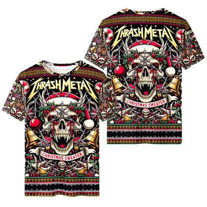 Chaosmas 100% Cotton Christmas T-Shirt – Loud & Lethal