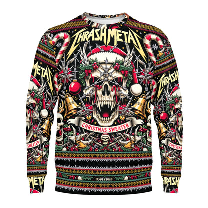 Chaosmas – Cotton Terry Christmas Sweatshirt by Loud & Lethal