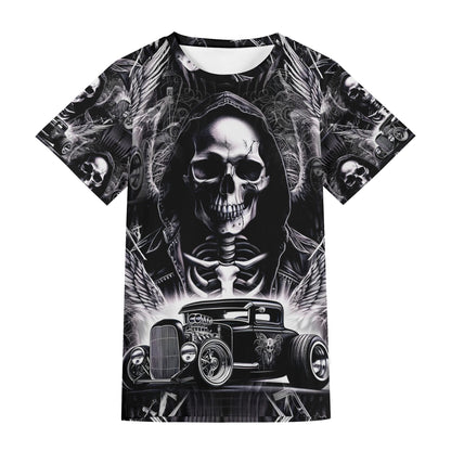 Chrome and Bones – Unisex Gothic Hot Rod T-Shirt