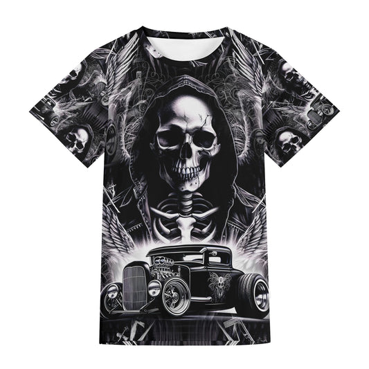 Chrome and Bones – Unisex Gothic Hot Rod T-Shirt